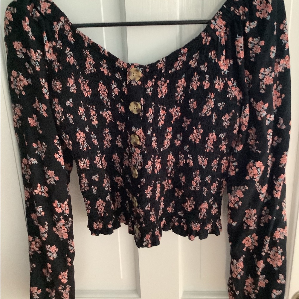 Arizona Jean Co. Smocked Long Sleeve